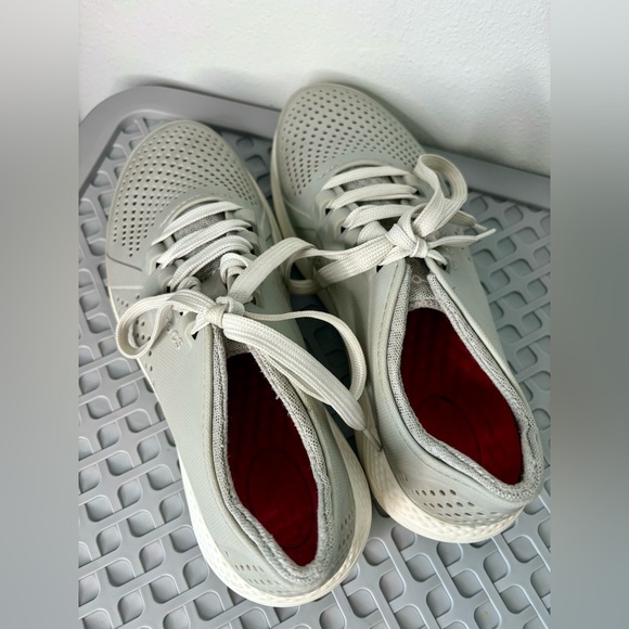 CROC WOMENS LITERIDE PACER LACE UP RUBBER SNEAKERS SZ 9 - Picture 3 of 8